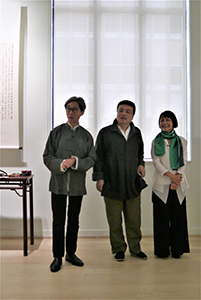 Opening of an exhibition of painting and calligraphy by Lin Haizhong at Hanart TZ gallery, Central, 4 October 2014