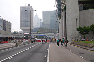 Central Umbrella Movement occupation site, Connaught Road Central, 4 October 2014