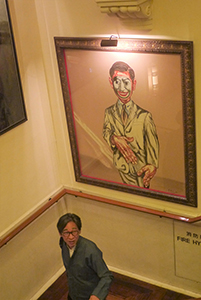 Gallerist Johnson Chang, in the China Club, Central, 3 October 2014