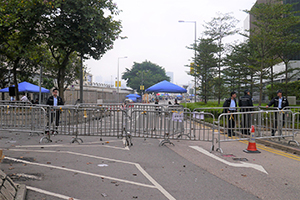 Admiralty Umbrella Movement occupation site, Harcourt Road, 4 October 2014