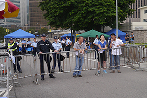 Umbrella Movement occupation site, Lung Wo Road, 4 October 2014