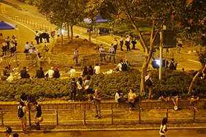 Admiralty Umbrella Movement occupation site, Tim Wa Avenue, 5 October 2014