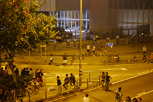 Admiralty Umbrella Movement occupation site, Tim Wa Avenue, 5 October 2014