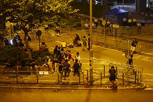 Admiralty Umbrella Movement occupation site, Tim Wa Avenue, 5 October 2014