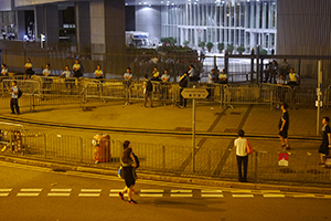 Admiralty Umbrella Movement occupation site, Tim Wa Avenue, 5 October 2014