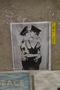 Posters at the Admiralty Umbrella Movement occupation site, 30 November 2014