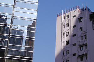 View of buildings, Central, 15 November 2014