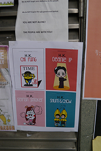 Posters at the Admiralty Umbrella Movement occupation site, Harcourt Road, 15 November 2014