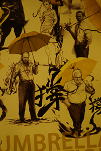 Detail of a poster at the Admiralty Umbrella Movement occupation site, Harcourt Road, 19 November 2014