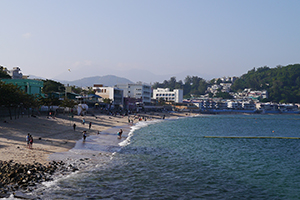 View of Tung Wan beach, Cheung Chau, 22 November 2014