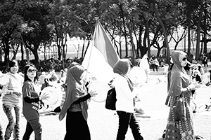 Indonesian domestic helpers in Victoria Park, Causeway Bay, 14 December 2014