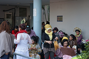 Indonesian domestic helpers enjoying their day off near Victoria Park, Causeway Bay, 14 December 2014