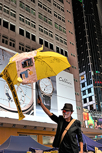 At the Causeway Bay Umbrella Movement occupation site, Yee Wo Road, 14 December 2014