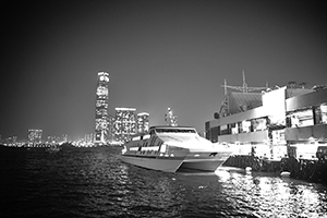 Night view from Central Ferry Piers, 16 December 2014