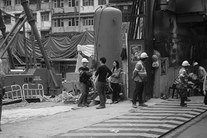 Construction site, off Gage Street, Central, 24 December 2014