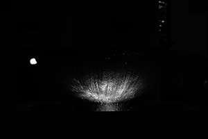 Illumination on a water fountain, Hong Kong Park, 24 December 2014