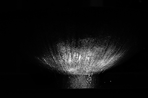 Illumination on a water fountain, Hong Kong Park, 24 December 2014