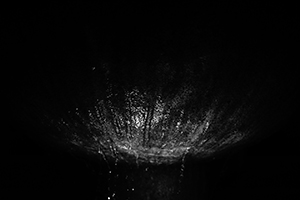 Illumination on a water fountain, Hong Kong Park, 24 December 2014