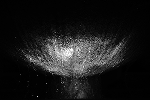 Illumination on a water fountain, Hong Kong Park, 24 December 2014