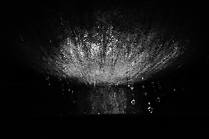 Illumination on a water fountain, Hong Kong Park, 24 December 2014