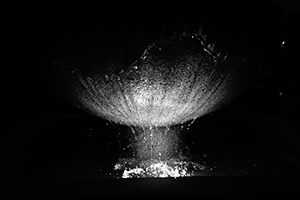 Illumination on a water fountain, Hong Kong Park, 24 December 2014