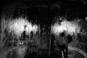 Water screen, Hong Kong Park, 24 December 2014