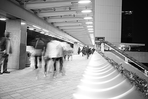 Footbridge over Harcourt Road, Admiralty, 31 December 2014