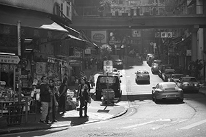 Street scene, Possession Street, Sheung Wan, 1 January 2015