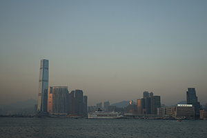 Kowloon viewed from Hong Kong Island, 1 January 2015
