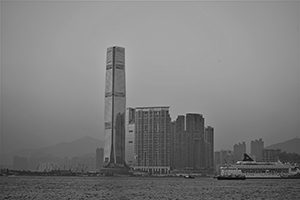 View of West Kowloon, 1 January 2015