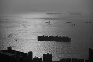 View from near High West, Hong Kong Island, 3 January 2015
