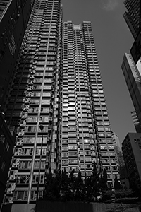 Queen's Terrace, a private housing complex, Queen's Road West, Sheung Wan, Hong Kong Island,  9 January 2015