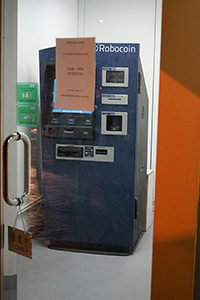 Robocoin cryptocurrency ATM machine, Hong Kong Island, 9 January 2015