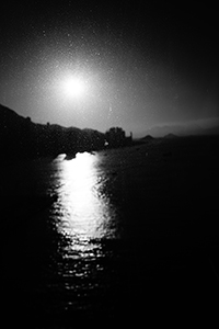 Sun over Victoria Harbour, viewed from Tsim Sha Tsui, 14 January 2015