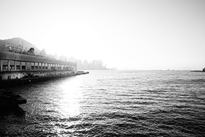 View of Victoria Harbour from Tsim Sha Tsui, 14 January 2015