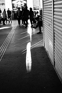 Light and shadow at the waiting area of the Star Ferry, Tsim Sha Tsui, 14 January 2015