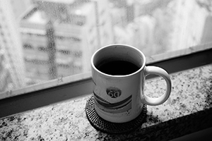 Mug on a windowsill, Sheung Wan, 21 January 2015