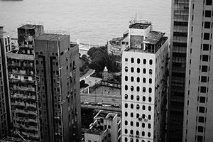 A glimpse of the Hong Kong Marathon route, Sheung Wan, 25 January 2015