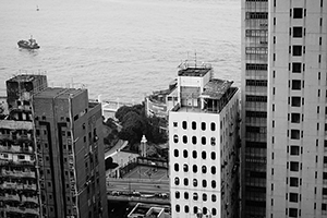 A glimpse of the Hong Kong Marathon route, Sheung Wan, 25 January 2015