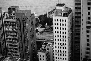 A glimpse of the Hong Kong Marathon route, Sheung Wan, 25 January 2015