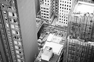 Roofs of buildings, Sheung Wan, 30 January 2015