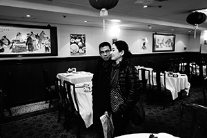 Meal after an exhibition opening, North Point, Hong Kong Island, 30 January 2015