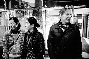 Following a meal after an exhibition opening, North Point, Hong Kong Island, 30 January 2015