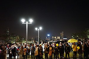 Crowd in Tamar Park, Admiralty, 1 January 2015