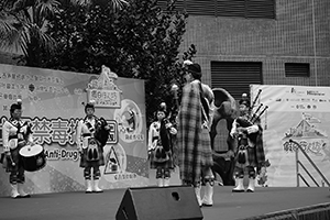 Music performance at Sheung Wan Cultural Square, Bonham Strand, 1 February 2015