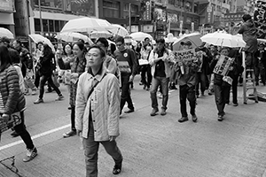 Pro-democracy march from Victoria Park to Central, Hennessy Road, 1 February 2015