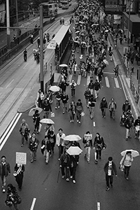 Pro-democracy march from Victoria Park to Central, Hennessy Road, 1 February 2015