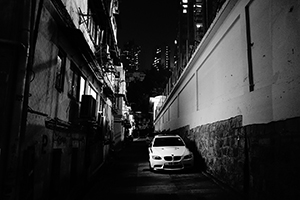 A lane in Tai Ping Shan at night, 3 February 2015