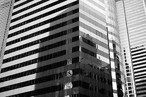 Shadow of a building on a building, Queen Victoria Street, Central, 14 February 2015