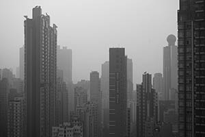 Buildings in Sai Ying Pun viewed from Sheung Wan, 16 February 2015